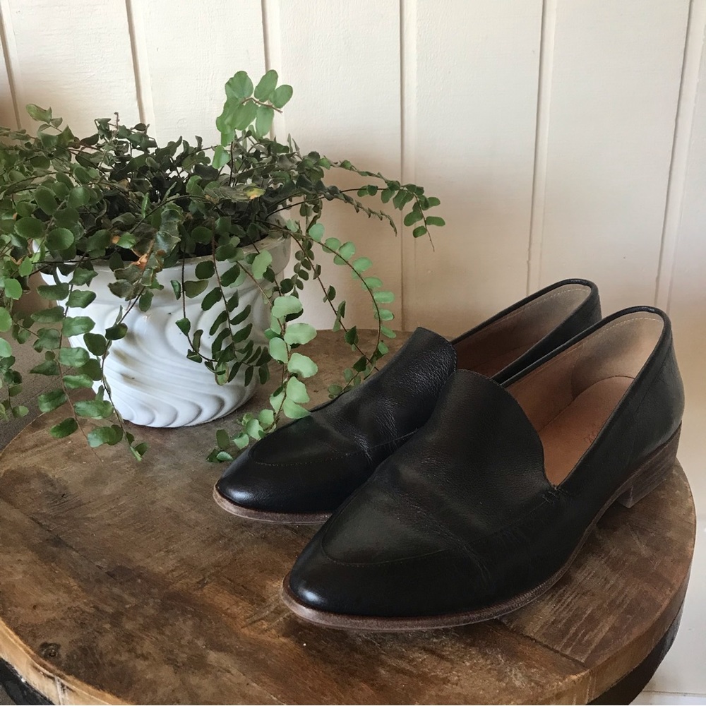 Madewell Black Leather Loafers